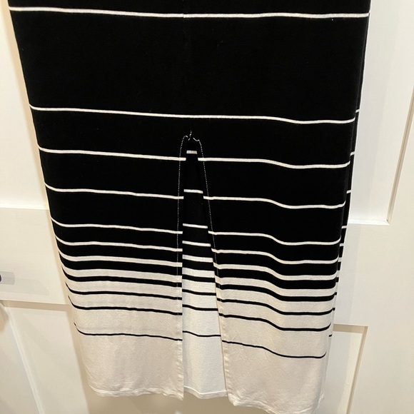 Dalia small women’s Black and White Striped Pencil Skirt - Picture 4 of 16